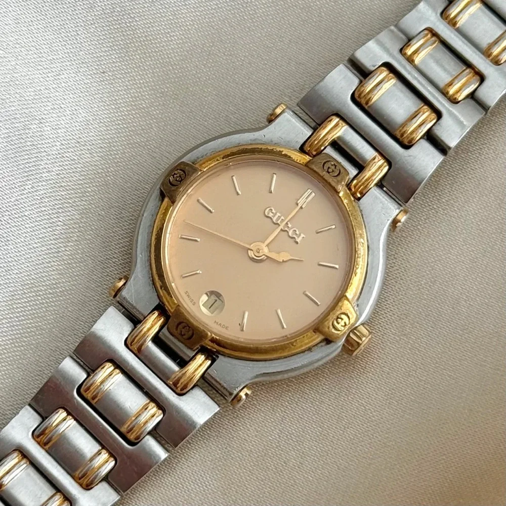 AUTHENTIC VINTAGE GUCCI TWO-TONED WATCH - Picture 4 of 7